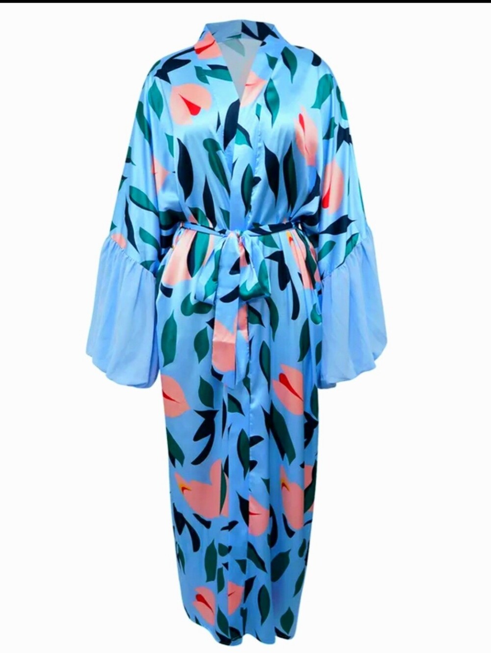 Glass Blue Long Robe - Picture 3 of 15